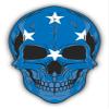 Zirni Skull Flag Micronesia Sticker Decal Design