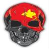 Zirni Skull Flag Papua New Guinea Sticker Decal Design view 1