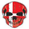 Zirni Skull Flag Denmark Sticker Decal Design