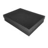 888 Display - Pack of 10 Boxes of 5 7/16" x 3 1/2" x 1" Black Matte Cotton Filled Jewelry Boxes