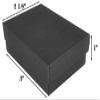 888 Display - Pack of 10 Boxes of 3" x 2 1/8" x 1" Black Matte Cotton Filled Jewelry Boxes view 2