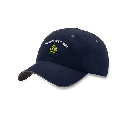 Custom Richardson Soft Running Hat Daffodil Flower Embroidery Polyester Waterproof Baseball Cap Strap Closure Navy Charcoal Personalized Text Here