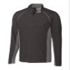Clique Ice Pique Colorblock Mens Half Zip Tech Pullover, Black, XXL view 1