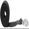 CustomTieDowns 1.5 Inch x 16 Foot Replacement Boat Winch Strap, Boat Hook On One End, 1 Inch Loop Opening On The Opposite End for Attachment to Winch. (Black)