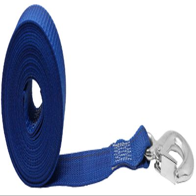 CustomTieDowns 1.5 Inch x 16 Foot Replacement Boat Winch Strap, Boat Hook On One End, 1 Inch Loop Opening On The Opposite End for Attachment to Winch. (Blue)