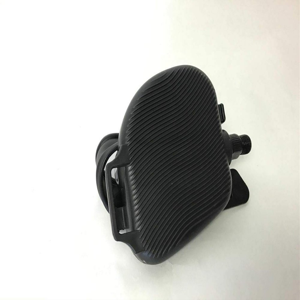 H.F Exchange Left Foot Pedal Set Black | Exercise Bike Pedals with Adjustable Straps | Exercise Equipment Replacement for Upright Bikes | Works with Nordic-Track Grand Tour PRO