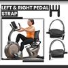 H.F Exchange Left Foot Pedal Set  Black | Exercise Bike Pedals with Adjustable Straps | Exercise Equipment Replacement for Upright Bikes | Works with Nordic-Track Grand Tour PRO view 2