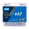 KMC E12 EPT 12 Speed E-Bike Chain, 130 Links, Dark Silver view 2