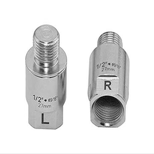 Lowrider Bike Pedals Extenders 27.5mm 1/2 to 9/16 Chrome.Bicycle Pedals Extenders Parts