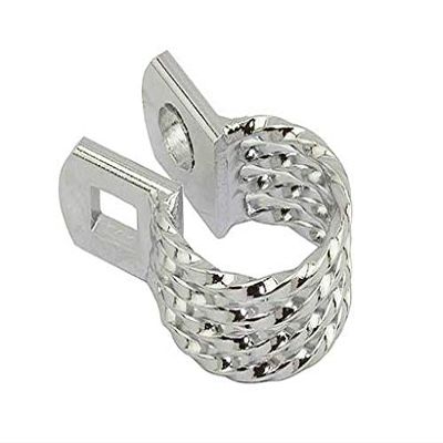 Bike Lowrider Twisted Seatpost Clamp Outer Diameter 25.4mm 600 Chrome.Bicycle Seatpost