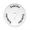 Bike LOWRIDER 3D Logo Steel Chainring 1/2 X 1/8 44T Black/Chrome.Bicycle Chainring view 1