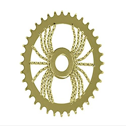 Bike LOWRIDER Spider Twisted Steel Chainring 1/2 X 1/8 36T Gold.Bicycle Chainring