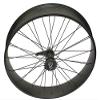Bike 26 Inch x 80mm Fat Alloy Coaster Wheel 36 Spoke 12gBlack 3/8 Axl Black, Chrome Sprocket Hub Kits. view 1
