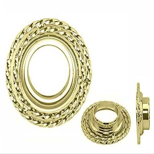 Lowrider Bike Double Square Twisted Headset Cup Gold.