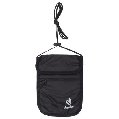Deuter Security Wallet II - Secure and Concealed Neck RFID BLOCK Wallet for Travel - Black