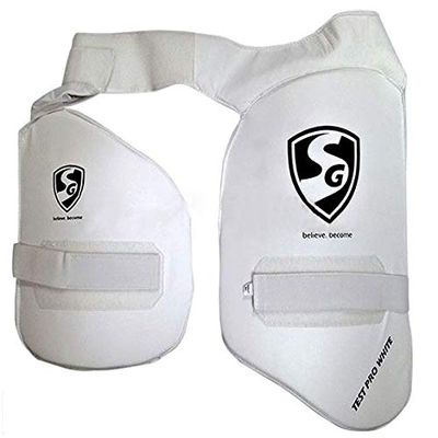 SG Test Pro White Thigh Pads Junior RH (Combo)