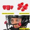 SLEEFS Football Helmet Visor Quick Clips [1 Pair of Clips + 1 Pair of Screws] - Red - Universal Fit, Quick-Release Clips - No Tools Required view 4