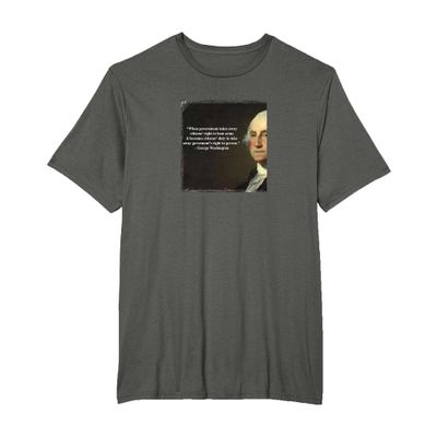 2A 2nd Amendment support with George Washington quote T-Shirt