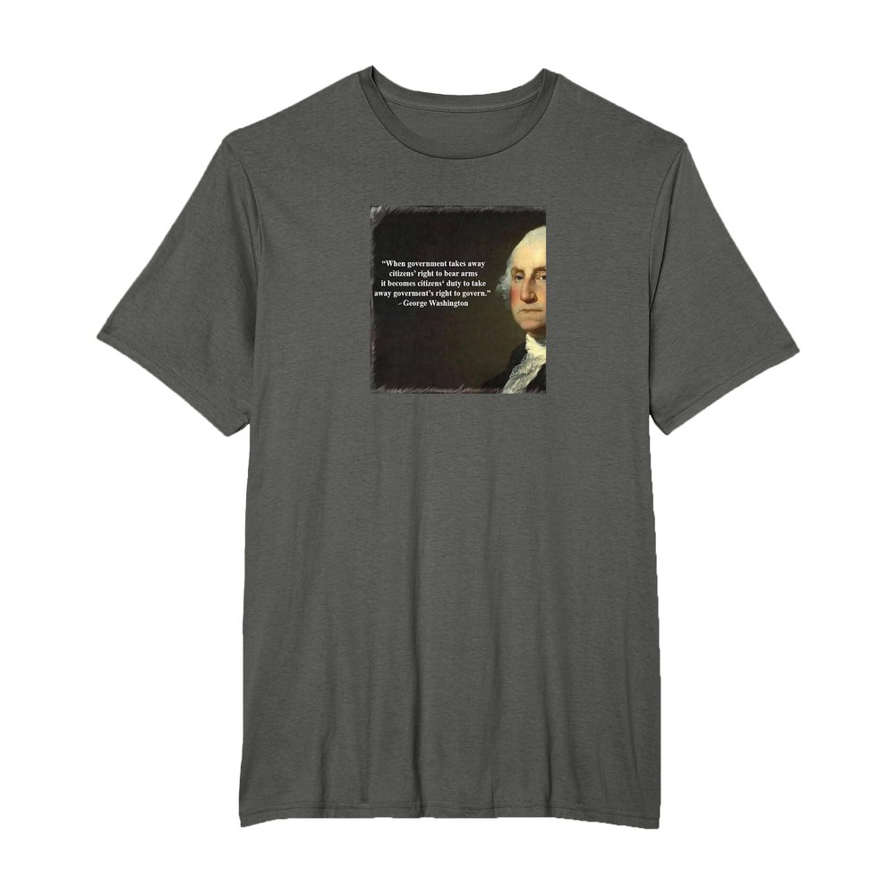 2A 2nd Amendment support with George Washington quote T-Shirt