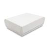 888 Display - Pack of 10 Boxes of 2 1/8" x 1 5/8" x 3/4" White Glossy Shiny Cotton Filled Jewelry Boxes view 1