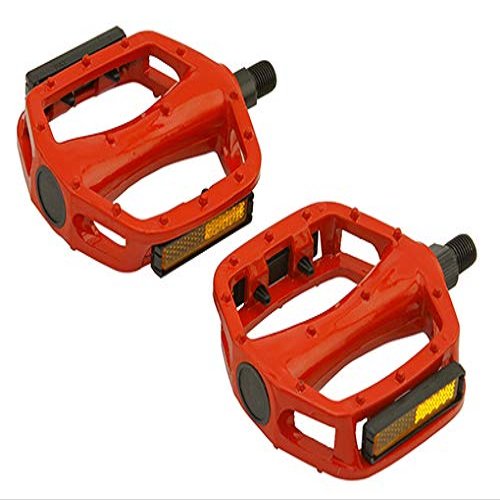 Bike 505 Alloy Pedals 1/2 Red.Bicycle Pedals