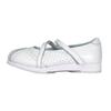 24 Hour Comfort Janis (2033) Women's Wide Width Cushioned Leather Ballerina Flats White 5.5 view 3