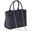 Bulldog Cases BDP-059 Quilted Tote Style Nylon Purse w/Holster - Navy (12"" x 10"" x 6.5"")", Multi