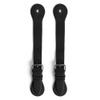 Hide & Drink, Sturdy Durable Leather Single Spur Straps (2 Pieces), Cowboy Outfit Boots, Rodeo, Western, Equipment, Classic Vintage Style, Handmade (Charcoal Black) view 1
