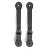Hide & Drink, Sturdy Durable Leather Single Spur Straps (2 Pieces), Cowboy Outfit Boots, Rodeo, Western, Equipment, Classic Vintage Style, Handmade (Charcoal Black) view 4