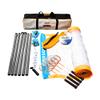 Baden Champions Volleyball/Badminton Portable Combo Set Orange/Blue Official Size 32 ft Wide Net + 4 Raquets + 3 Birdies + Boundary + Volleyball + Pump + Carry Bag view 1