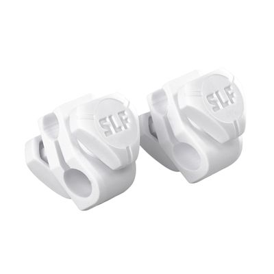 SLEEFS Football Helmet Visor Quick Clips [1 Pair of Clips + 1 Pair of Screws] - White - Universal Fit, Quick-Release Clips - No Tools Required