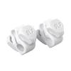 SLEEFS Football Helmet Visor Quick Clips [1 Pair of Clips + 1 Pair of Screws] - White - Universal Fit, Quick-Release Clips - No Tools Required view 1
