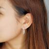20mm Classic Tiny Hoop Earrings with Cubic-Zirconia view 2