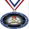Badminton Blue Trellis Medal Silver, 2.5" Badminton Prizes, Kids Badminton Player Trophy Medal Awards 100 Pack Prime view 1
