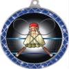 Badminton Blue Trellis Medal Silver, 2.5" Badminton Prizes, Kids Badminton Player Trophy Medal Awards 100 Pack Prime view 2