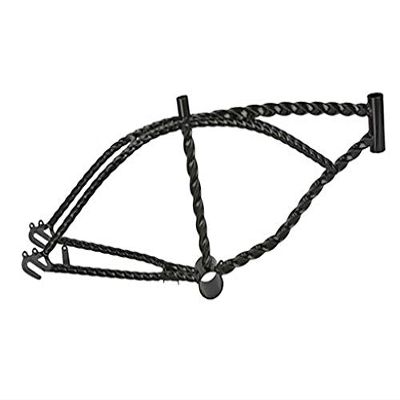 Lowrider Bike 20" Twisted Frame Black.lowrider Bicycle Frame.Bicycle Parts