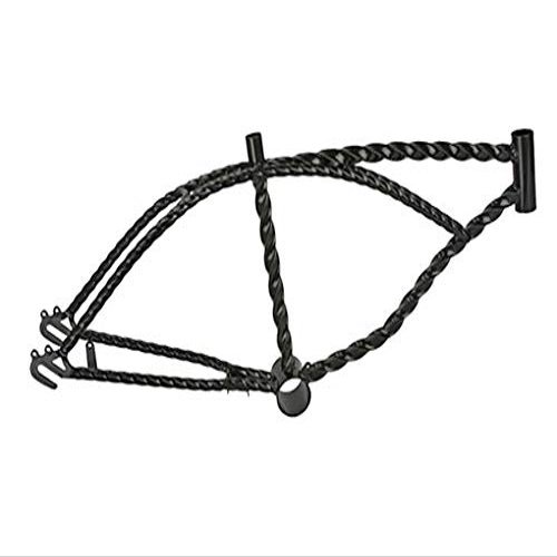 Lowrider Bike 20" Twisted Frame Black.lowrider Bicycle Frame.Bicycle Parts