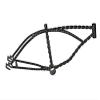 Lowrider Bike 20" Twisted Frame Black.lowrider Bicycle Frame.Bicycle Parts view 1