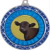 Angus Steer Blue Trellis Medal Silver, 2.5" Angus Cattle Prizes, Kids Animal Trophy Medal Awards 50 Pack Prime view 2