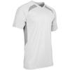 Champro Check Baseball Jersey, Youth Large, White, Silver view 1