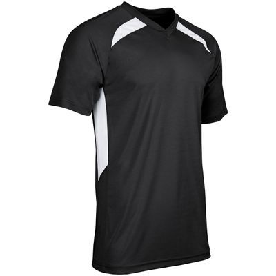 Champro Check Baseball Jersey, Youth Small, Black, White