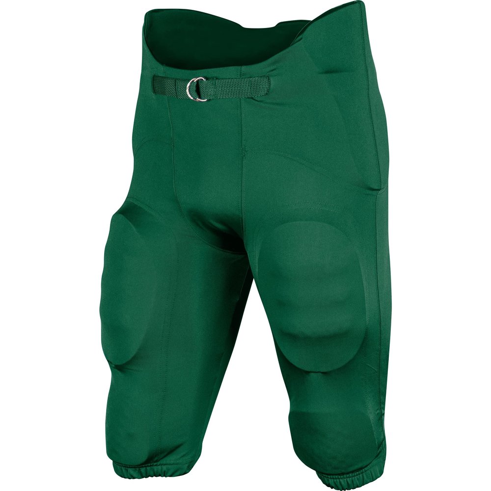 CHAMPRO Terminator 2 Integrated Youth Football Pants With Built-in Pads Forest Green One Size