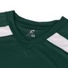Champro Men's Standard Check Half Sleeve Baseball Jersey, Forest Green, White, Adult Medium view 4