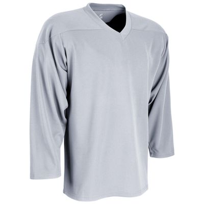 CHAMPRO Unisex-Youth Faceoff Hockey Jersey, Silver, Medium