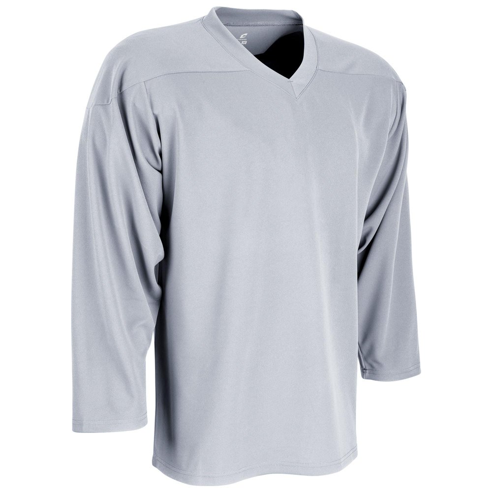 CHAMPRO Unisex-Youth Faceoff Hockey Jersey, Silver, Medium