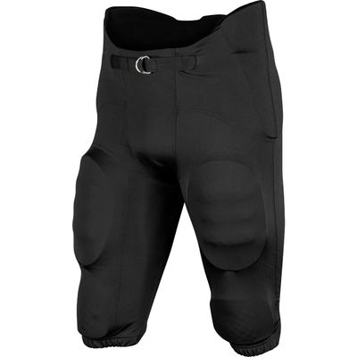 Champro Terminator 2 Integrated Adult Football Pants with Built-in Pads Black Large