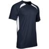 Champro Check Baseball Jersey, Youth Large, Navy, White view 1
