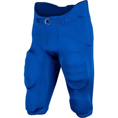 CHAMPRO Terminator 2 Integrated Youth Football Pants With Built-in Pads Royal One Size