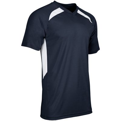 Champro Check Baseball Jersey, Youth Small, Navy, White