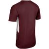 Champro Check Baseball Jersey, Youth Large, Maroon, White view 2